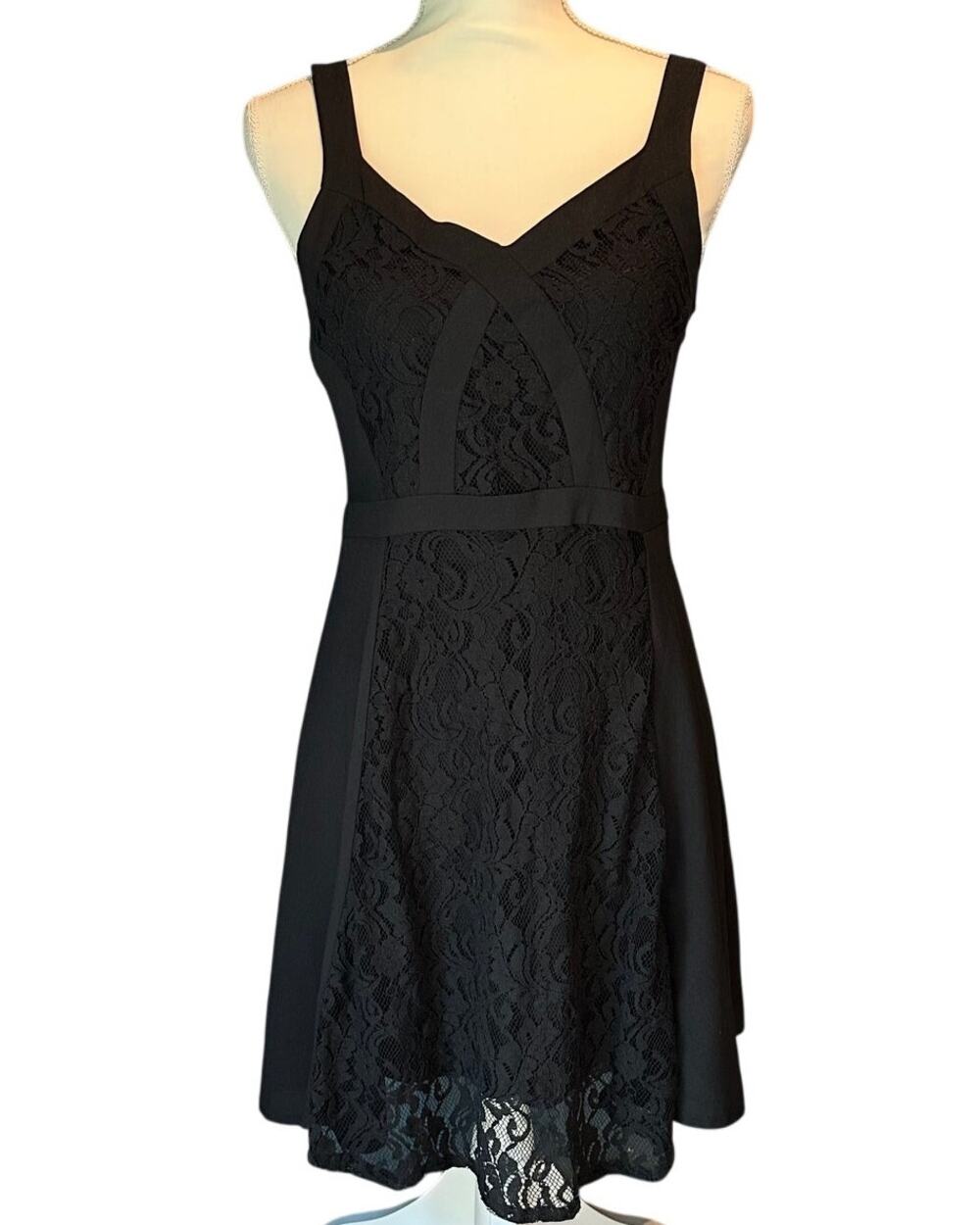 New With Tags Bongo Size 7 Black Lace Party Dress Y2K Whimsygoth Graduation